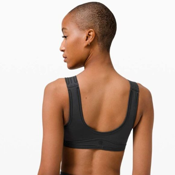 LULULEMON Get in Line Bra *Light Support, A/B Cups Black / Black - Size 2 - Picture 2 of 12